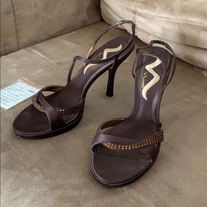 Nina Gilam Chocolate High Heels 8M